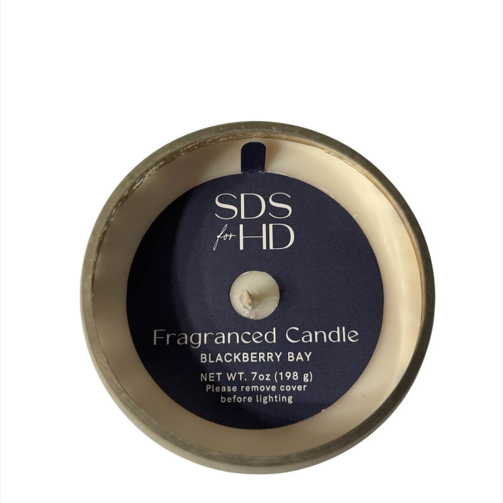 White Mercury Glass Egg-Shaped Candle By SDS for HD - Picture 3 of 4
